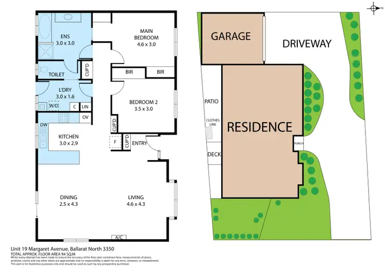 Floorplan of Homely unit listing, 1/9 Margaret Avenue, Ballarat North VIC 3350