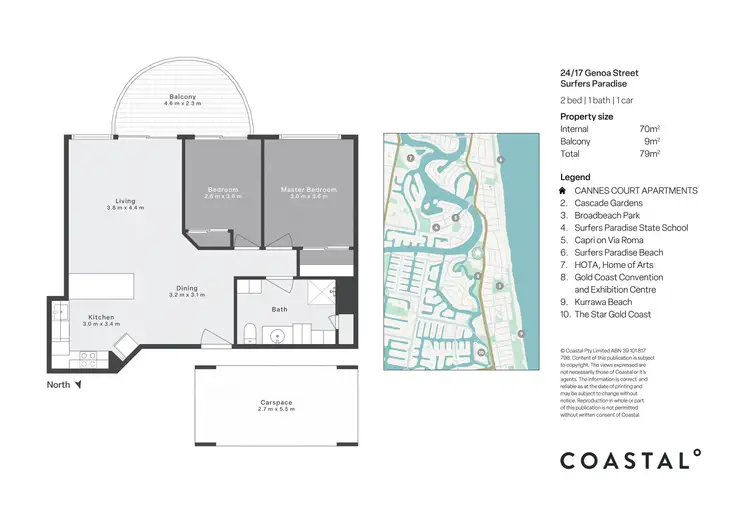 Floorplan of Homely unit listing, 24/17 Genoa Street, Surfers Paradise QLD 4217