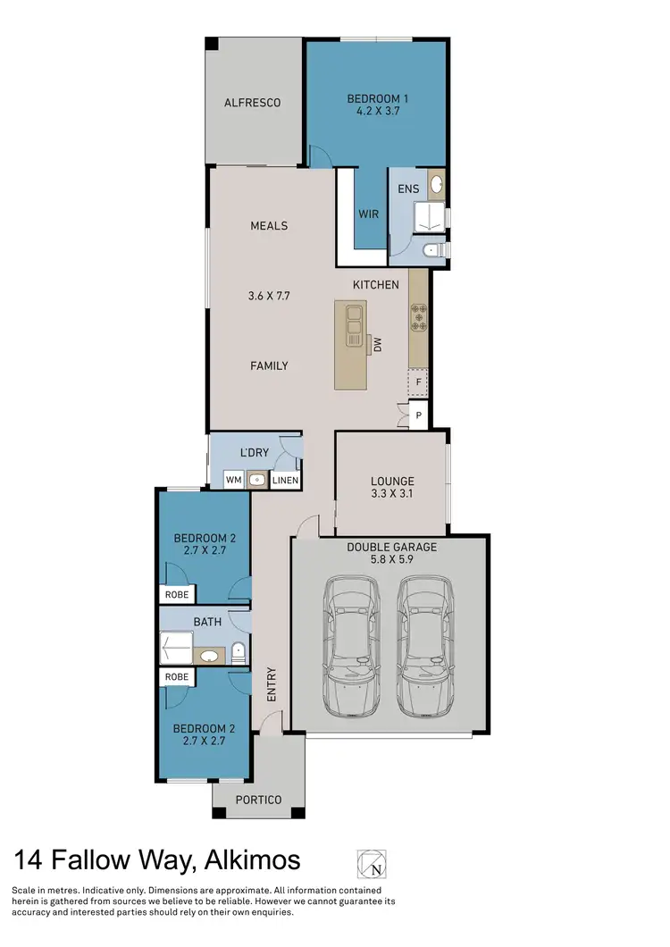Floorplan of Homely house listing, 14 Fallow Way, Alkimos WA 6038