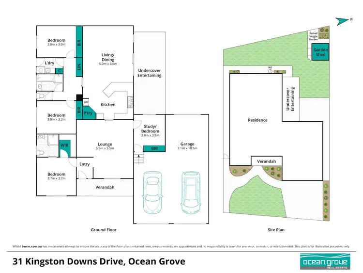 Floorplan of Homely house listing, 31 Kingston Downs Drive, Ocean Grove VIC 3226