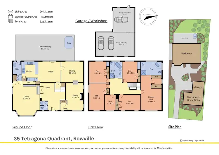 Floorplan of Homely house listing, 35 Tetragona Quadrant, Rowville VIC 3178