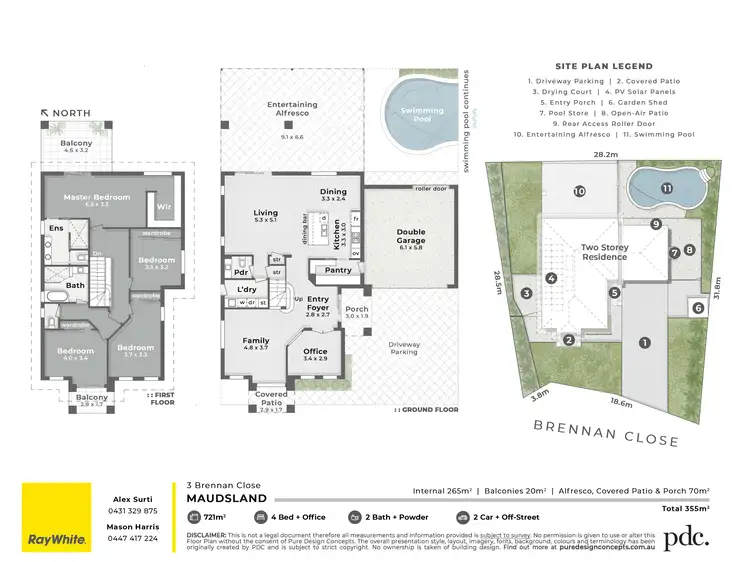Floorplan of Homely house listing, 3 Brennan Close, Maudsland QLD 4210