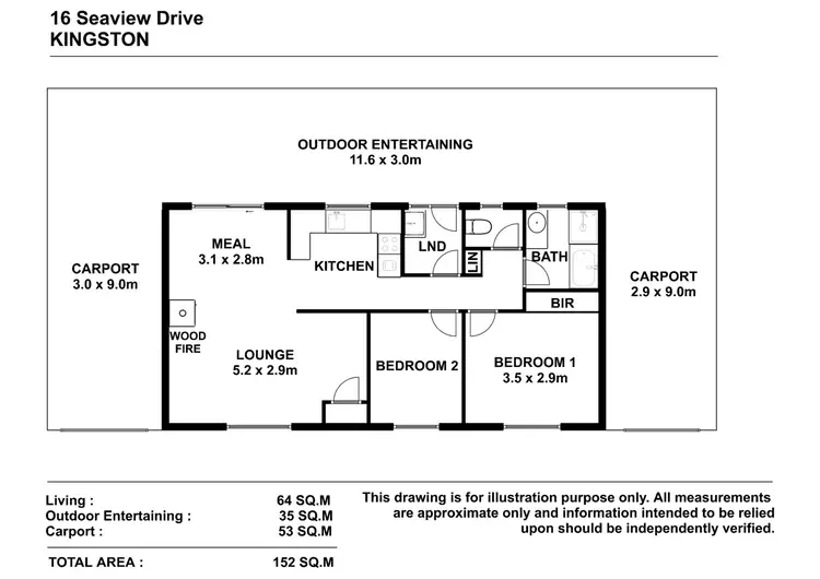Floorplan of Homely house listing, 16 Seaview Drive, Kingston Se SA 5275