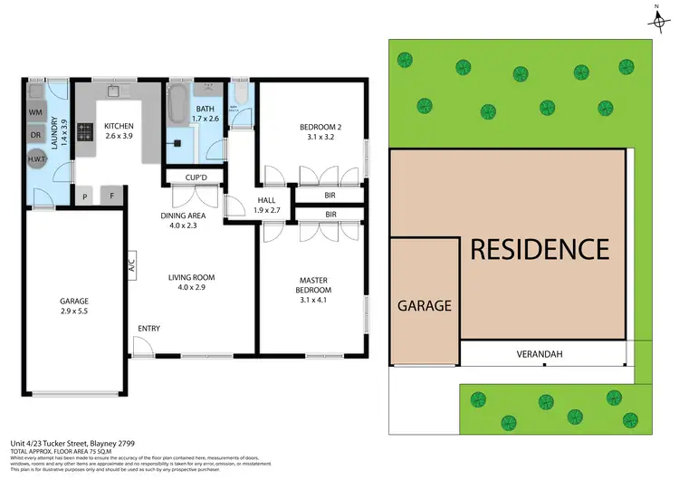 Floorplan of Homely house listing, 4/23 Tucker Street, Blayney NSW 2799