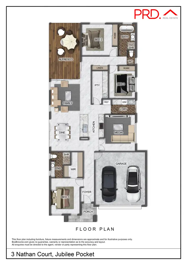 Floorplan of Homely house listing, 3 Nathan Court, Jubilee Pocket QLD 4802