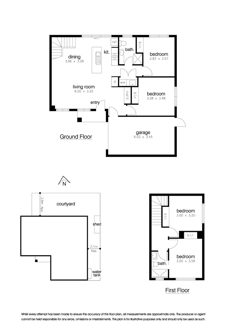 Floorplan of Homely unit listing, 3/24 Thorpe Street, Newport VIC 3015
