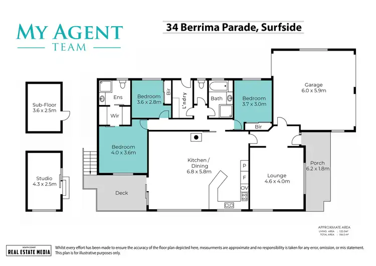 Floorplan of Homely house listing, 34 Berrima Parade, Surfside NSW 2536