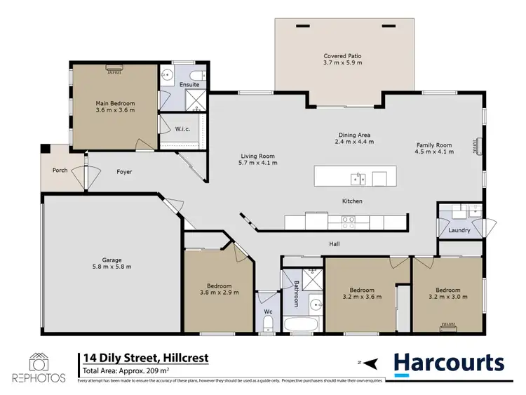 Floorplan of Homely house listing, 14 Dily Street, Hillcrest QLD 4118