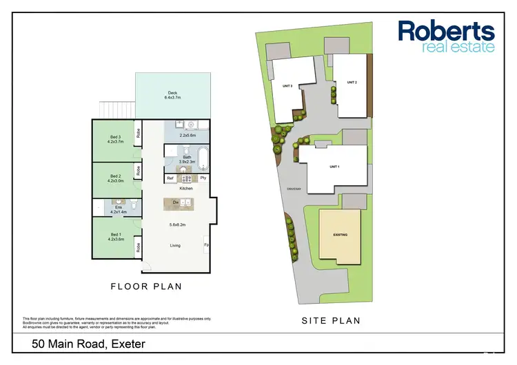 Floorplan of Homely townhouse listing, 50 Main Road, Exeter TAS 7275