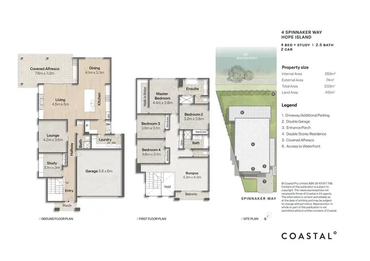 Floorplan of Homely house listing, 4 Spinnaker Way, Hope Island QLD 4212