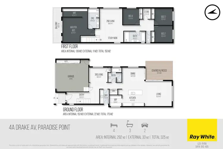 Floorplan of Homely house listing, 4A Drake Avenue, Paradise Point QLD 4216