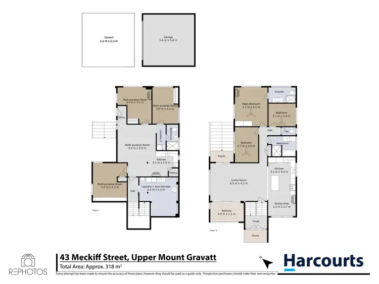 Floorplan of Homely house listing, 43 Meckiff Street, Upper Mount Gravatt QLD 4122