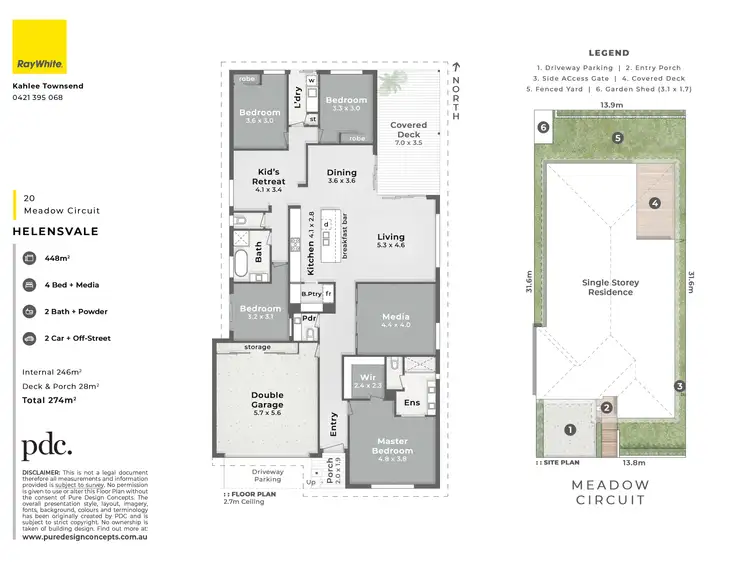 Floorplan of Homely house listing, 20 Meadow Circuit, Helensvale QLD 4212