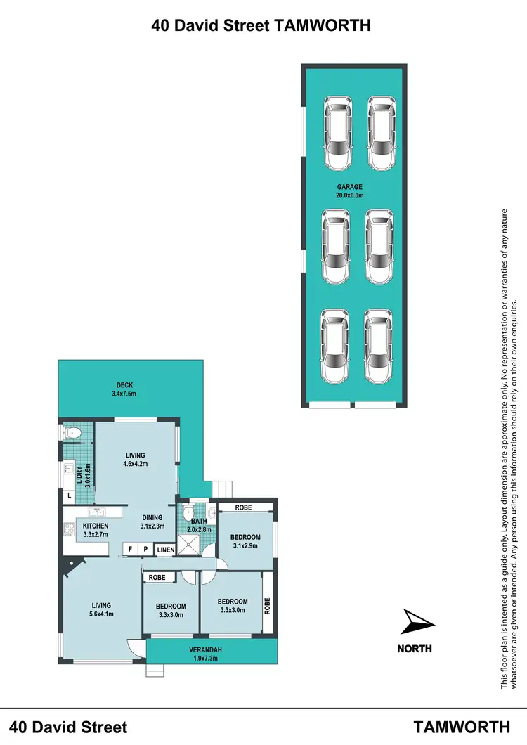 Floorplan of Homely house listing, 40 David Street, Tamworth NSW 2340