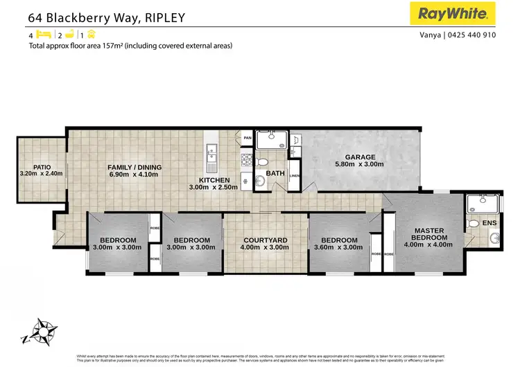 Floorplan of Homely house listing, 64 Blackberry Way, Ripley QLD 4306