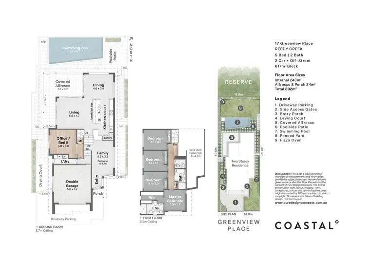 Floorplan of Homely house listing, 17 Greenview Place, Reedy Creek QLD 4227