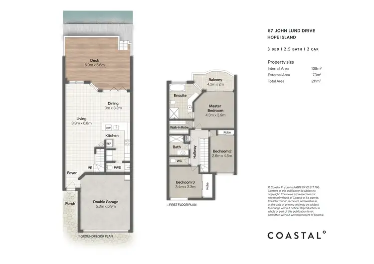 Floorplan of Homely townhouse listing, 57 John Lund Drive, Hope Island QLD 4212