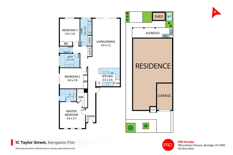 Floorplan of Homely house listing, 1C Taylor Street, Kangaroo Flat VIC 3555