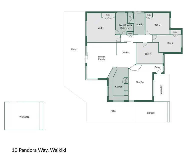 Floorplan of Homely house listing, 10 Pandora Way, Waikiki WA 6169