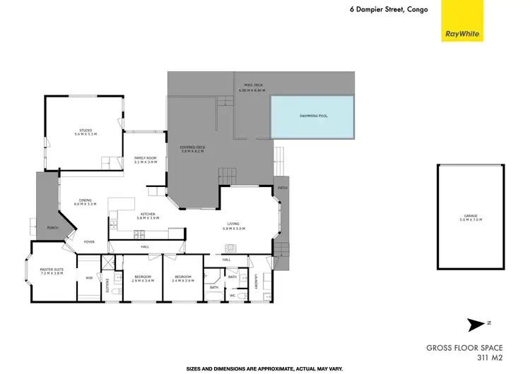 Floorplan of Homely house listing, 6 Dampier Street, Congo NSW 2537