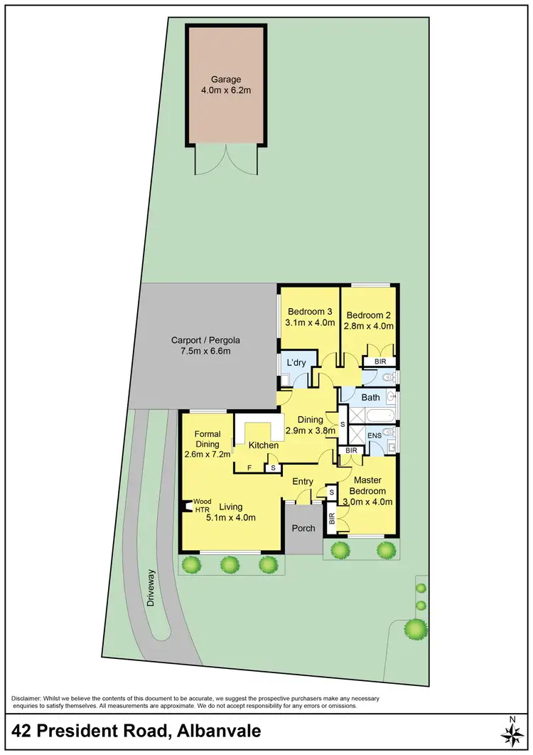 Floorplan of Homely house listing, 42 President Road, Albanvale VIC 3021