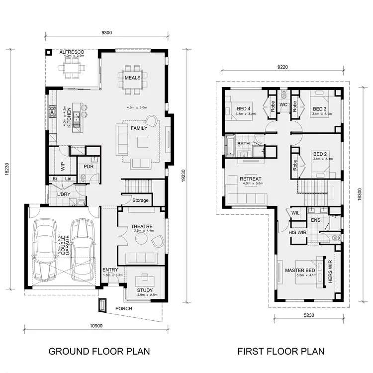 Floorplan of Homely house listing, 2 Bonniebrook Road, Aintree VIC 3336