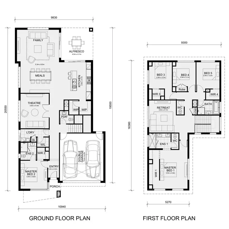 Floorplan of Homely house listing, 8 Bonniebrook Road, Woodlea Estate, Aintree VIC 3336