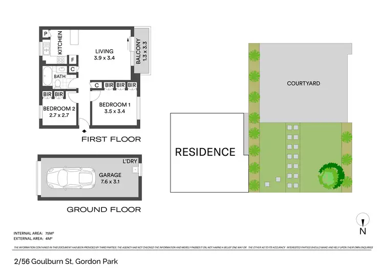 Floorplan of Homely unit listing, 2/56 Goulburn Street, Gordon Park QLD 4031
