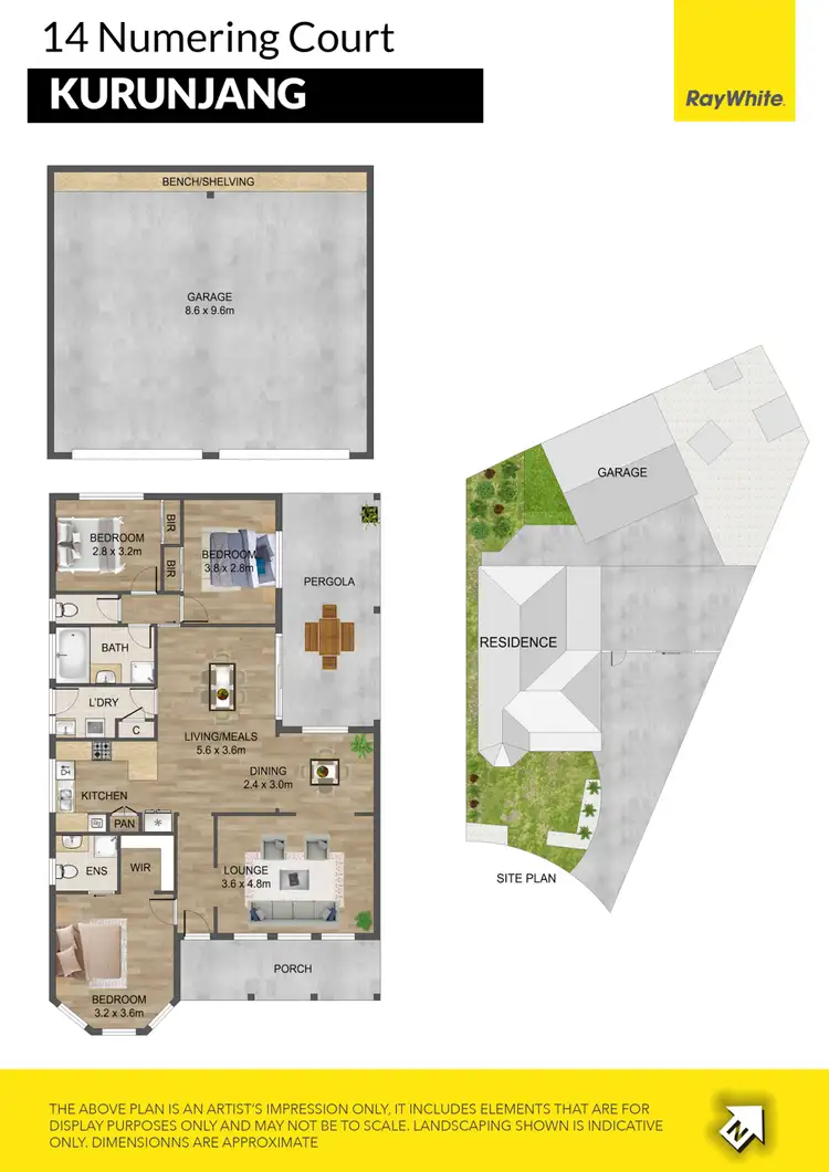 Floorplan of Homely house listing, 14 Numering Court, Kurunjang VIC 3337