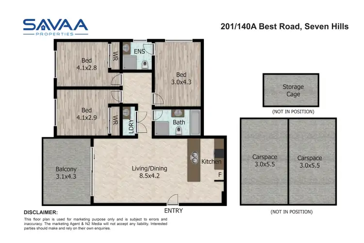 Floorplan of Homely apartment listing, 201/140A Best Road, Seven Hills NSW 2147