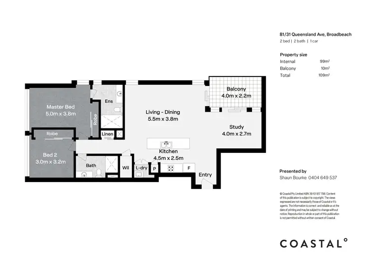 Floorplan of Homely apartment listing, 81/31 Queensland Avenue, Broadbeach QLD 4218