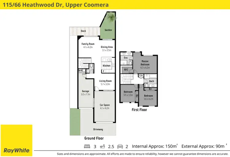 Floorplan of Homely townhouse listing, 115/66 Heathwood Drive, Upper Coomera QLD 4209