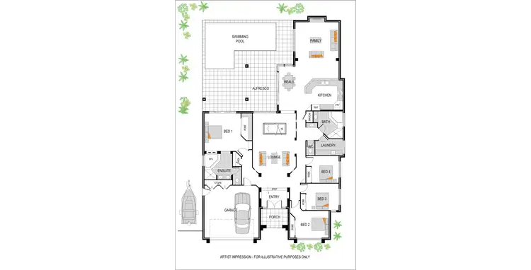 Floorplan of Homely house listing, 7 Rutherford Place, Pelican Waters QLD 4551