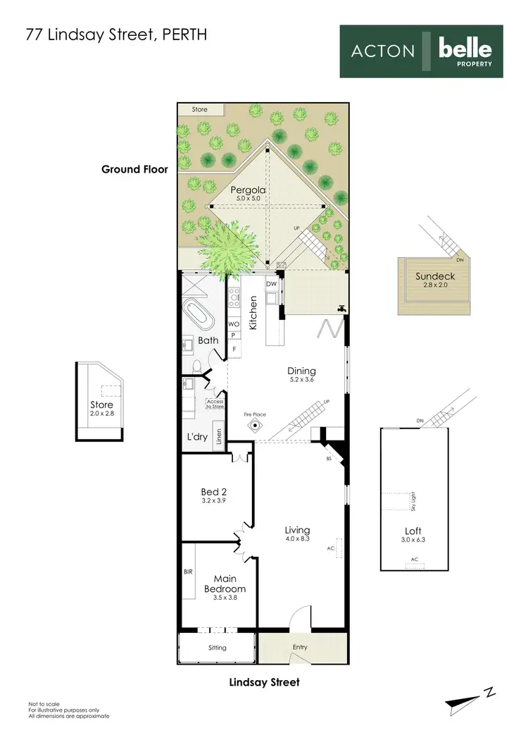 Floorplan of Homely house listing, 77 Lindsay Street, Perth WA 6000