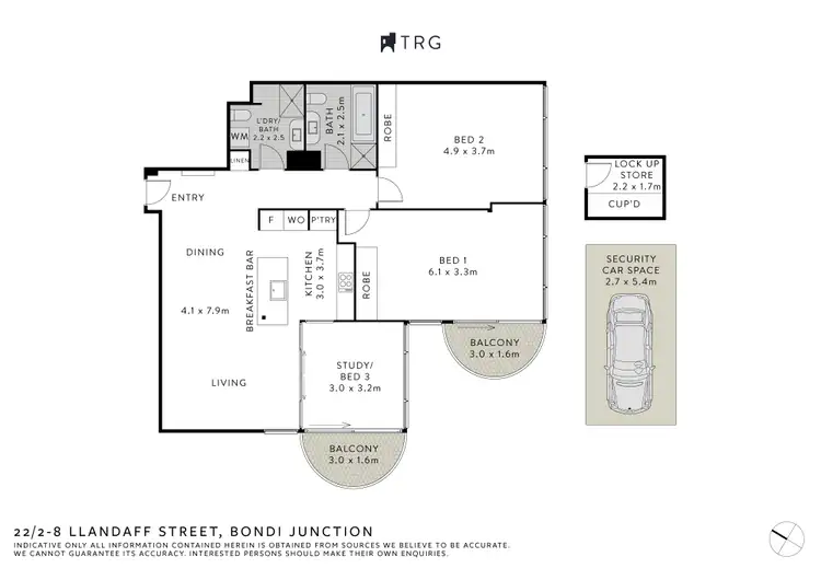 Floorplan of Homely apartment listing, 22/2-8 Llandaff Street, Bondi Junction NSW 2022