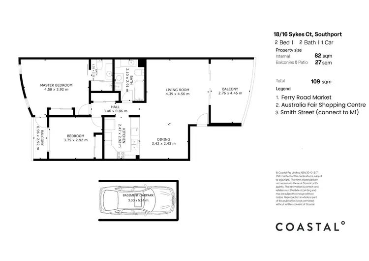 Floorplan of Homely unit listing, 18/16-26 Sykes Court, Southport QLD 4215
