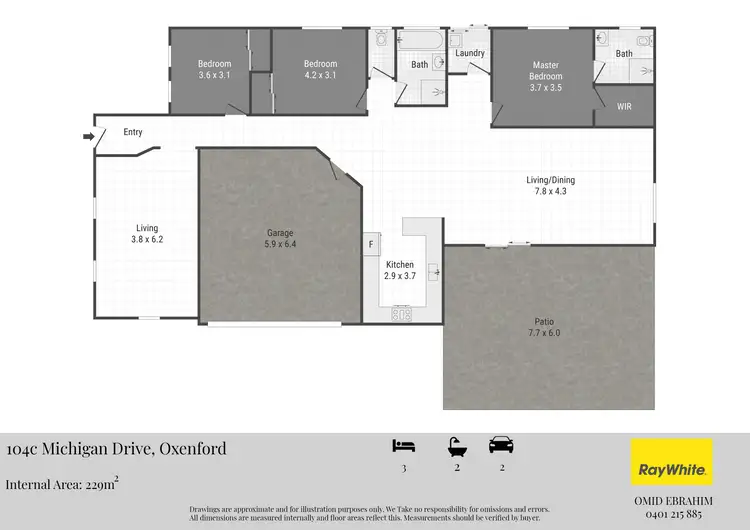 Floorplan of Homely house listing, 104C Michigan Drive, Oxenford QLD 4210
