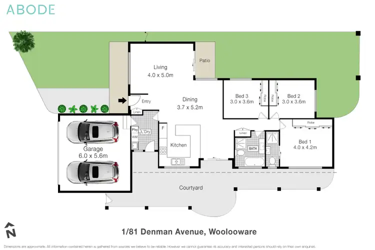 Floorplan of Homely villa listing, 1/81-91 Denman Avenue, Woolooware NSW 2230