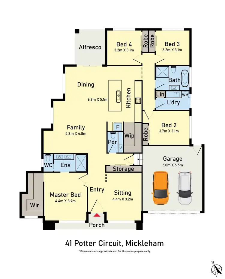 Floorplan of Homely house listing, 41 Potter Circuit, Mickleham VIC 3064