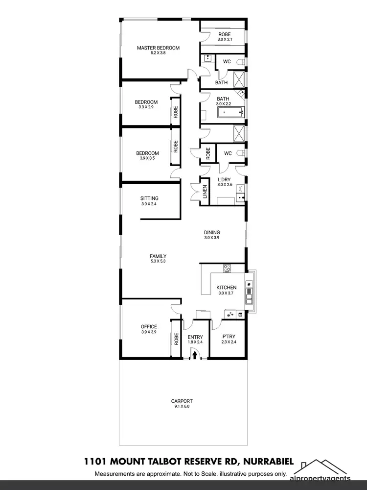 Floorplan of Homely house listing, 1101 Mt Talbot Road, Nurrabiel VIC 3401