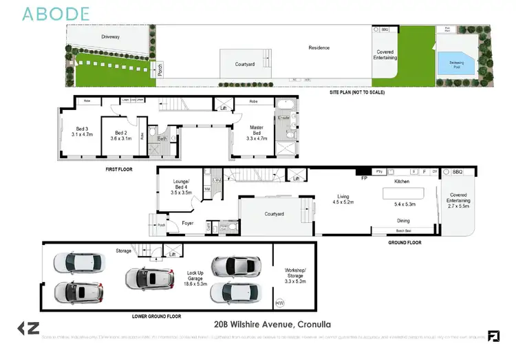 Floorplan of Homely house listing, 20B Wilshire Ave, Cronulla NSW 2230