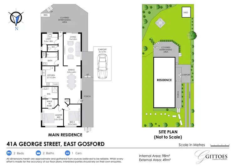 Floorplan of Homely house listing, 41A George Street, East Gosford NSW 2250