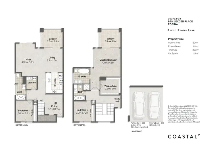 Floorplan of Homely townhouse listing, 202/22-24 Ben Lexcen Place, Robina QLD 4226