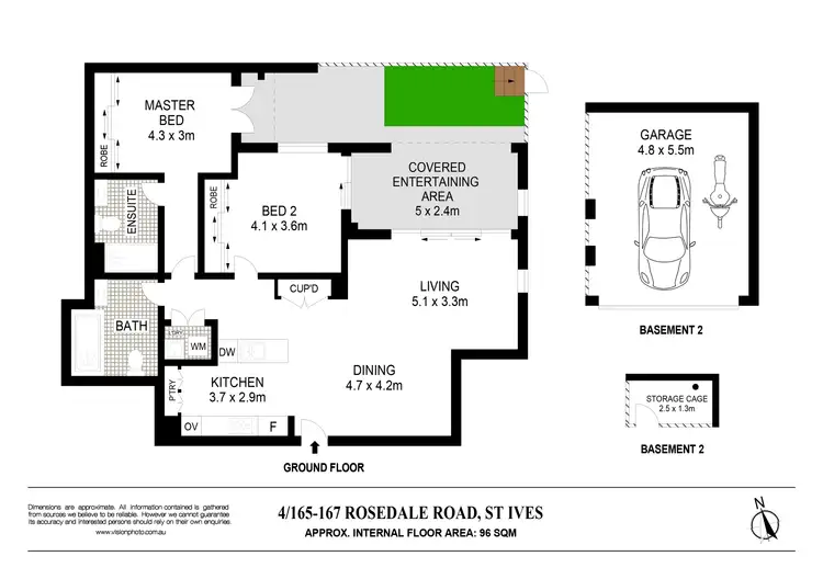 Floorplan of Homely apartment listing, 4/165-167 Rosedale Road, St Ives NSW 2075