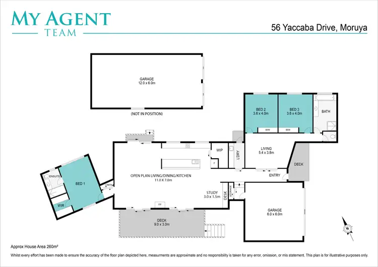 Floorplan of Homely house listing, 56 Yaccaba Drive, Moruya NSW 2537