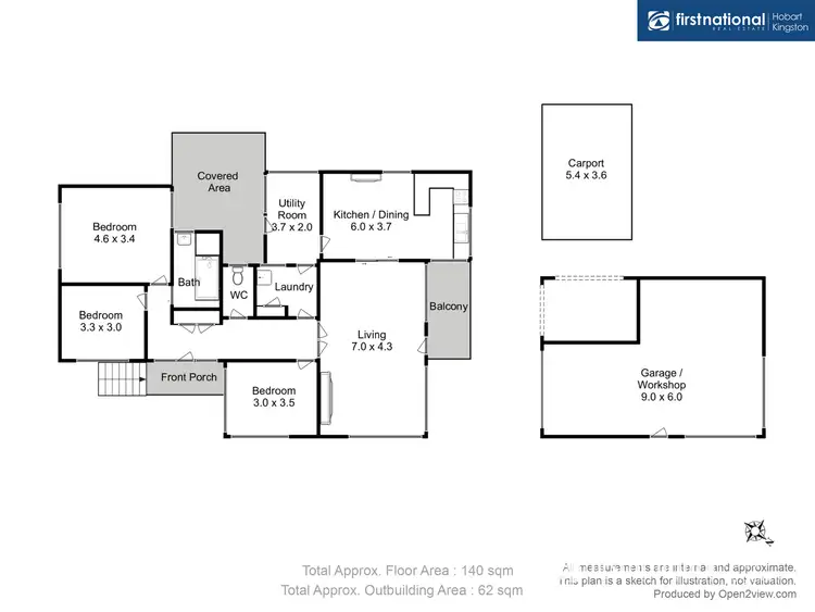 Floorplan of Homely house listing, 7749 Channel Highway, Cygnet TAS 7112