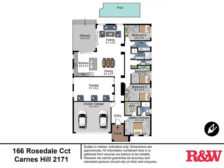Floorplan of Homely house listing, 166 Rosedale Circuit, Carnes Hill NSW 2171