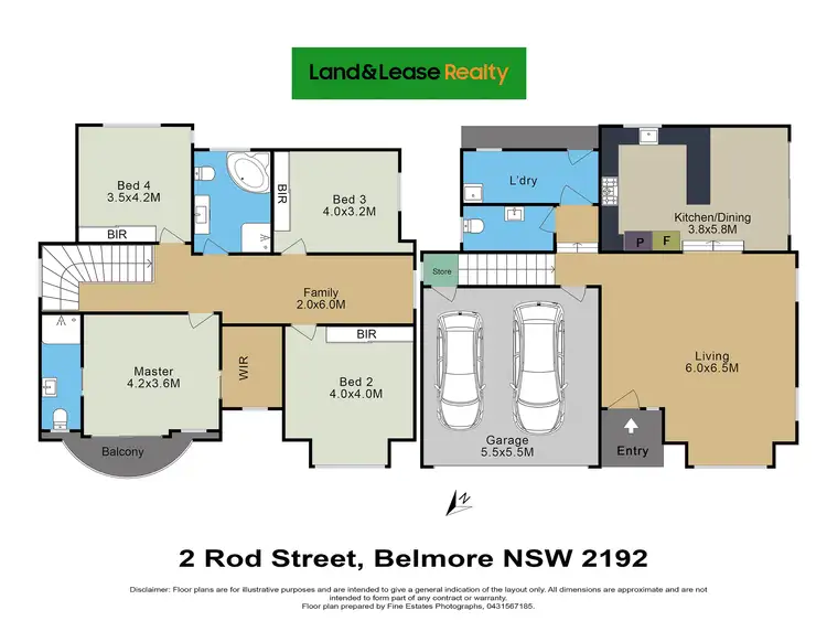 Floorplan of Homely house listing, 2 Rod Street, Belmore NSW 2192