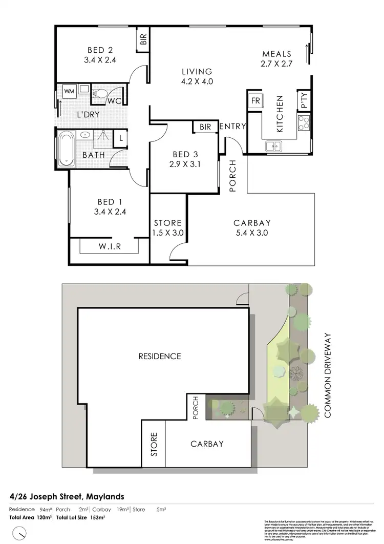 Floorplan of Homely villa listing, 4/26 Joseph Street, Maylands WA 6051