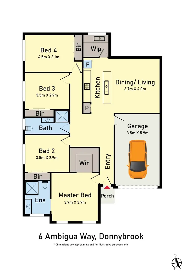Floorplan of Homely house listing, 6 Ambigua Way, Donnybrook VIC 3064